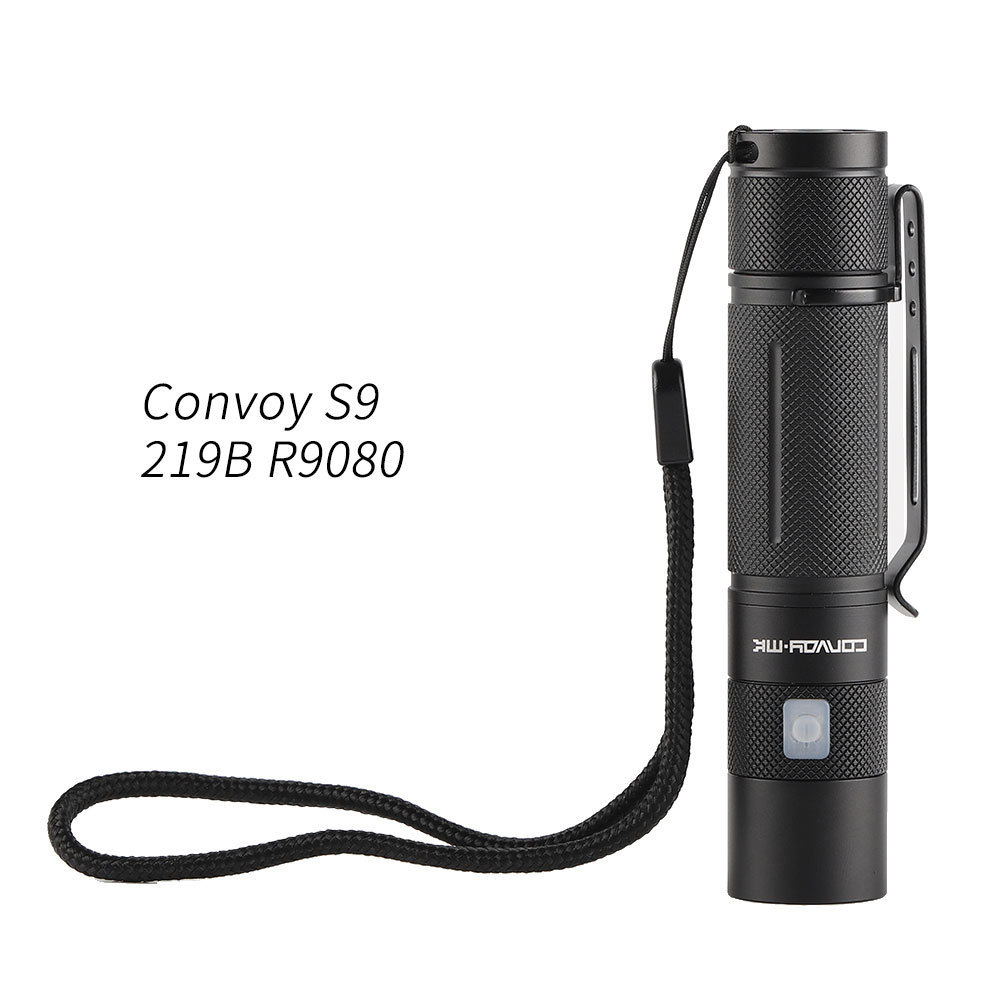 Convoy S9 flashlight ,SST40 XML2 LH351D 219B 219C,with micro USB charging port,18650 flashlight ,torch