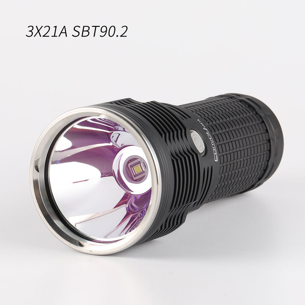 Convoy 3X21A flashlight, SBT90.2, SST40 SFT40, with temperature control and type-c charging interface,18650 flashlight ,torch