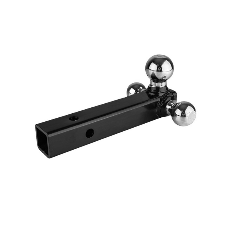 Trailer Hitch Tri Ball Mount with 5/8 inch Hitch Pin Chrome Balls Fits for 2 inch Hitch Receivers