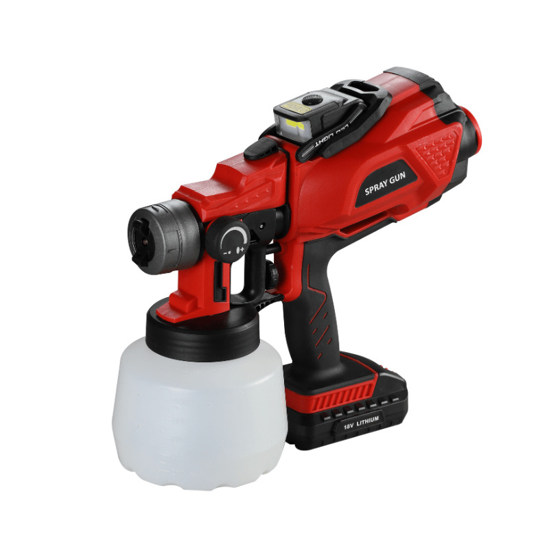 CONXIN CX45 Cordless LED Lights HVLP Power Spray Gun Paint Sprayer