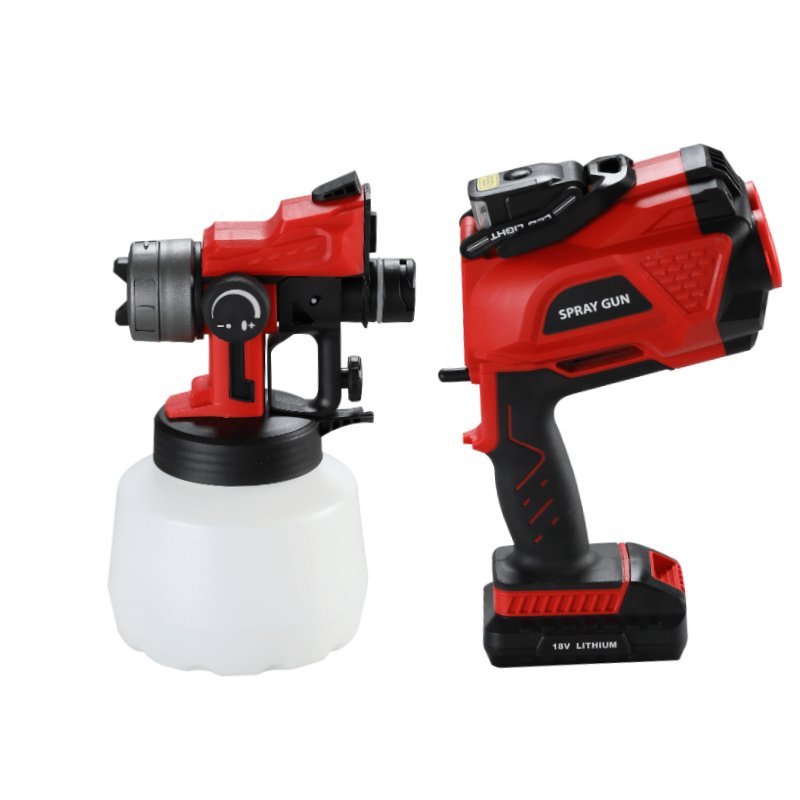 CONXIN CX45 Cordless LED Lights HVLP Power Spray Gun Paint Sprayer