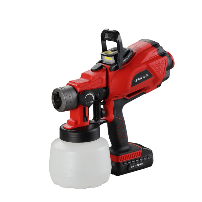 CONXIN CX45 Cordless LED Lights HVLP Power Spray Gun Paint Sprayer