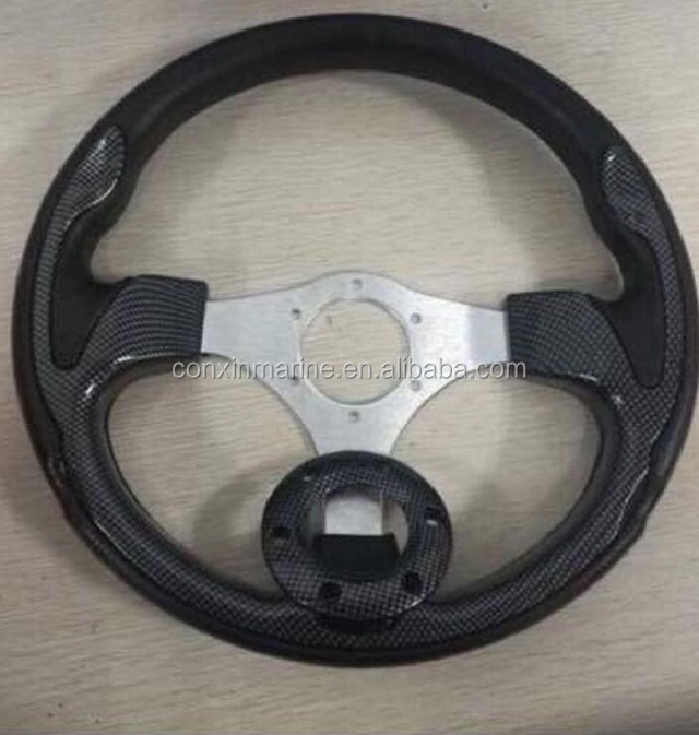 Hot sale  aluminums or stainless steel  plastic marine steering wheel for ship and yacht