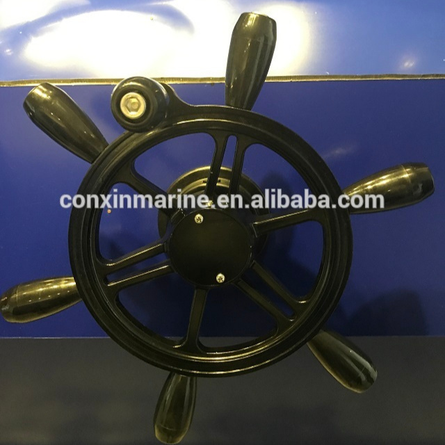 Hot sale  aluminums or stainless steel  plastic marine steering wheel for ship and yacht