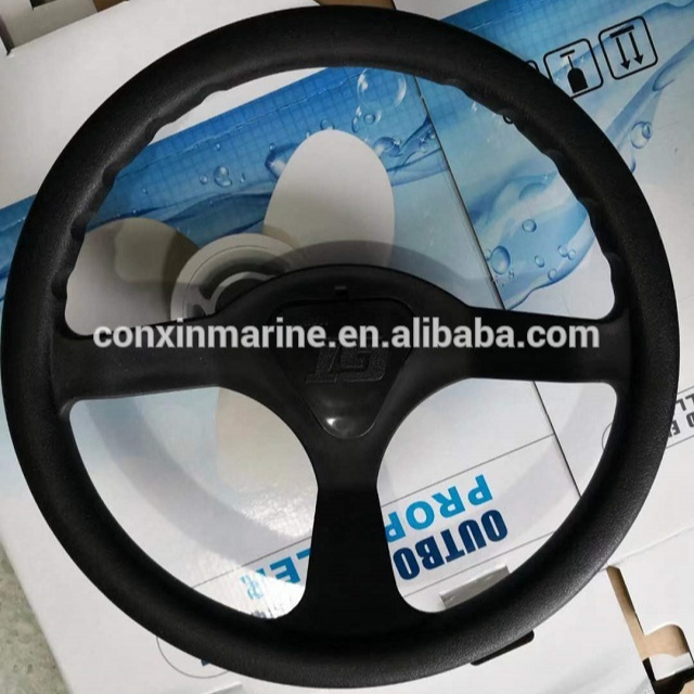 Hot sale  aluminums or stainless steel  plastic marine steering wheel for ship and yacht