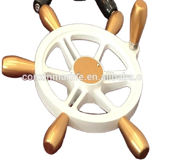 Hot sale  aluminums or stainless steel  plastic marine steering wheel for ship and yacht