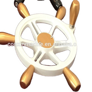 Hot sale  aluminums or stainless steel  plastic marine steering wheel for ship and yacht