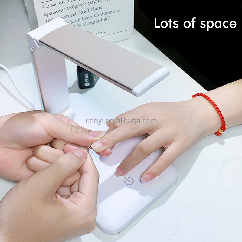 White Professional High Quality UV Nail Lamp Rechargeable Gel Nail Lamp UV Gel Nail Curing Lamp Light Dryer For Extension Glue