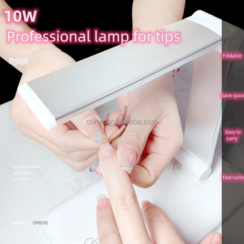 White Professional High Quality UV Nail Lamp Rechargeable Gel Nail Lamp UV Gel Nail Curing Lamp Light Dryer For Extension Glue