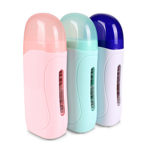 Portable small candle wax melt pot warmer kit roll on body hair removal machine electric cartridge wax heater