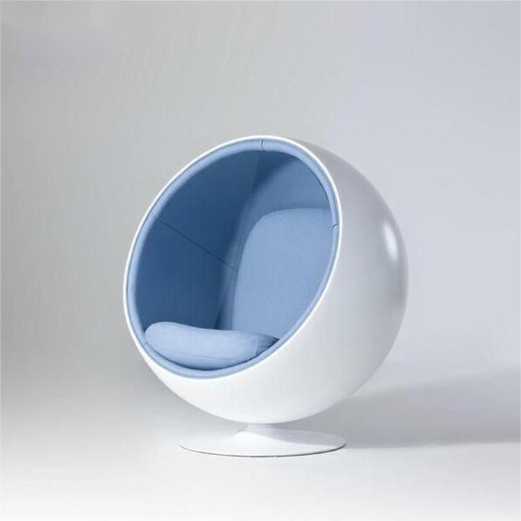 High quality Upholstered Swivel Space ball Chair Fashionable and Comfortable Elastic Cloth Cushion Swivel Space ball Chair