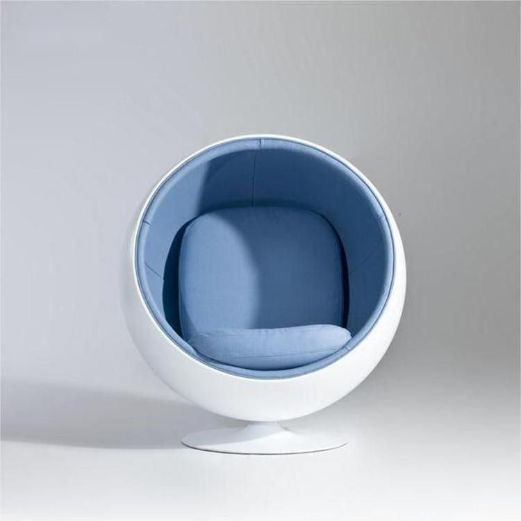 High quality Upholstered Swivel Space ball Chair Fashionable and Comfortable Elastic Cloth Cushion Swivel Space ball Chair