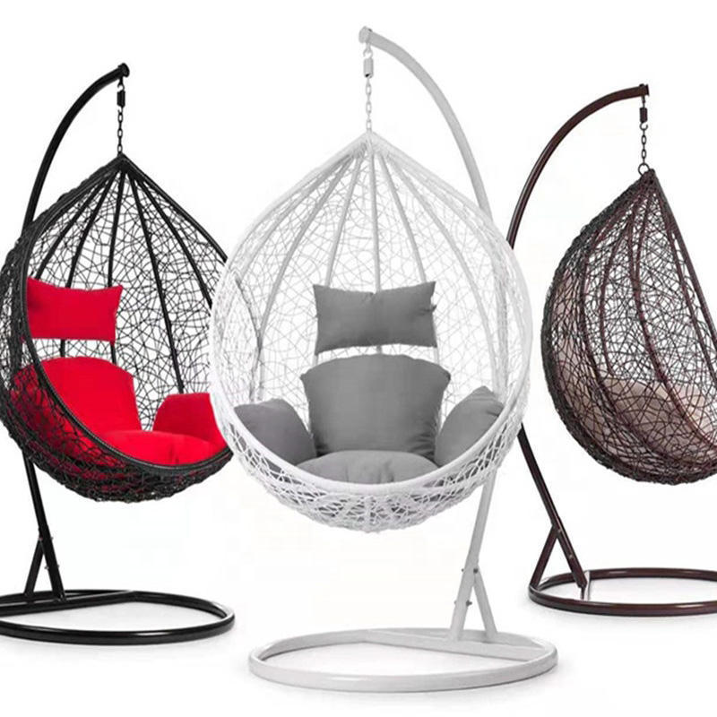 Factory wholesale Swing Hammock Egg Chairs, Patio Bedroom Balcony Wicker Hanging Egg Chair