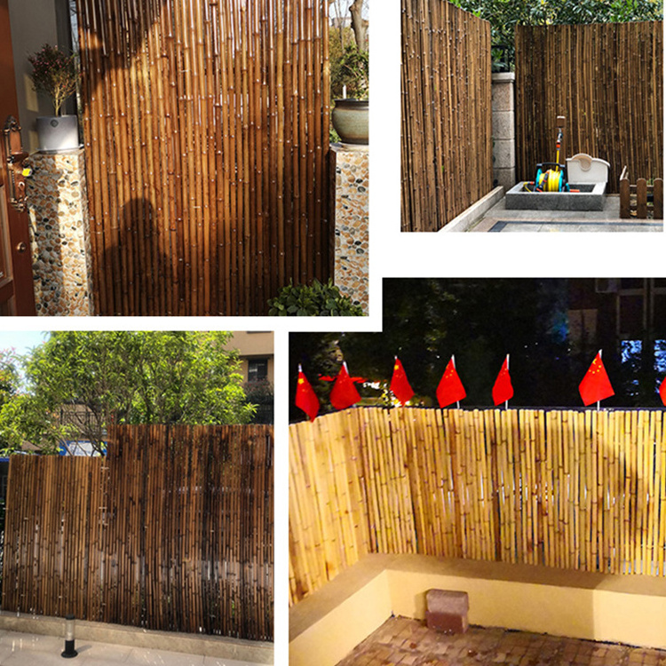 Factory Sale Customized Safe Beautiful Natural Bamboo Designs Garden Fence Panels