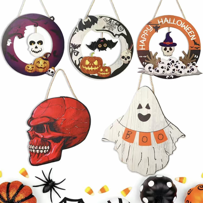 Wooden Crafts Diy Wooden Craft 3d Halloween Decorations Halloween Wood Hanging Signs Customized