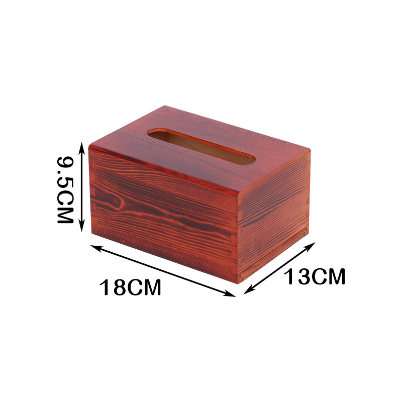 Eco-Friendly Luxury Wooden Storage Tissue Box Premium Car Accessory with Luxury Tissue Box Holder