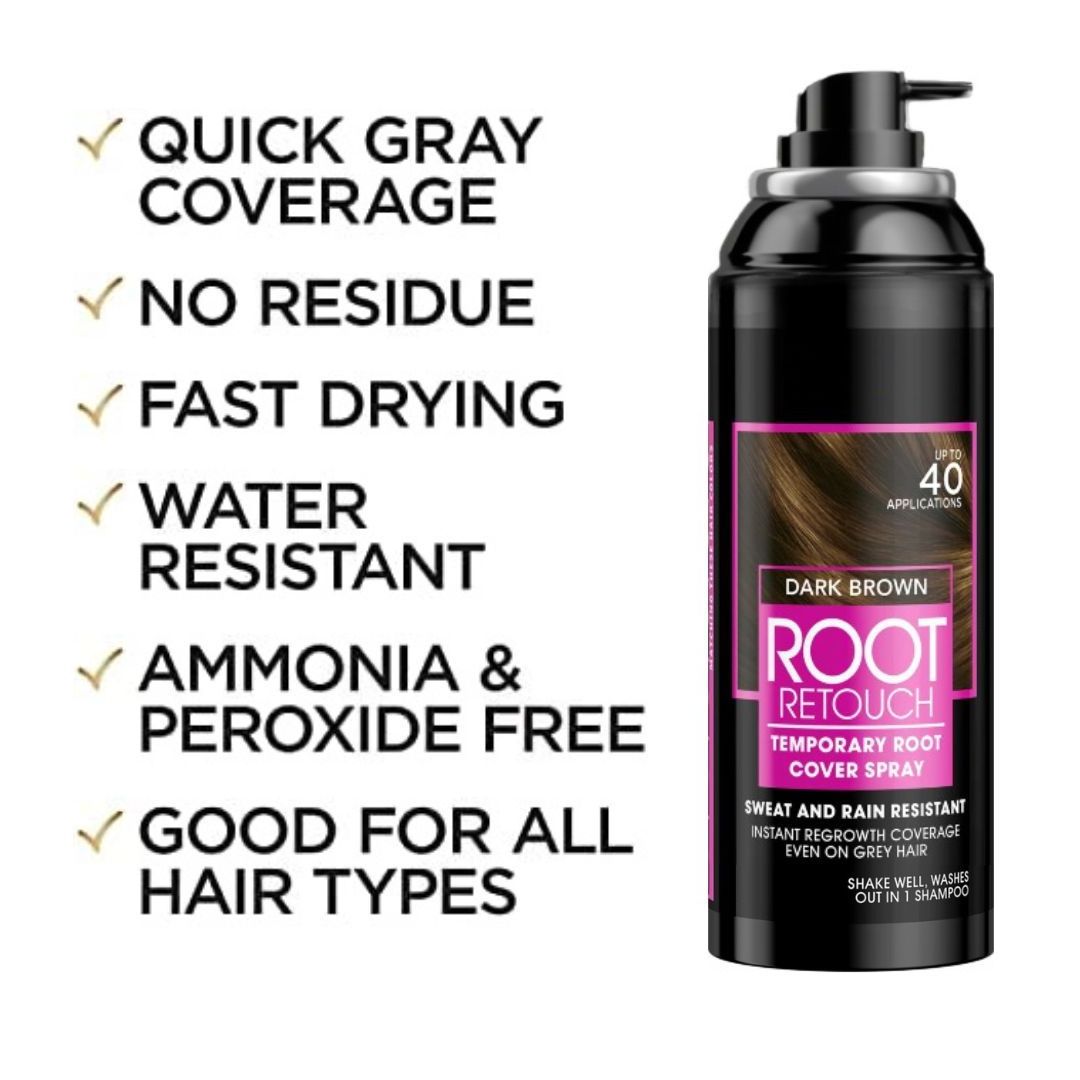 Custom Free Sample Private Label Root Touch Up Semi-Permanent Hair Root Cover Up Spray