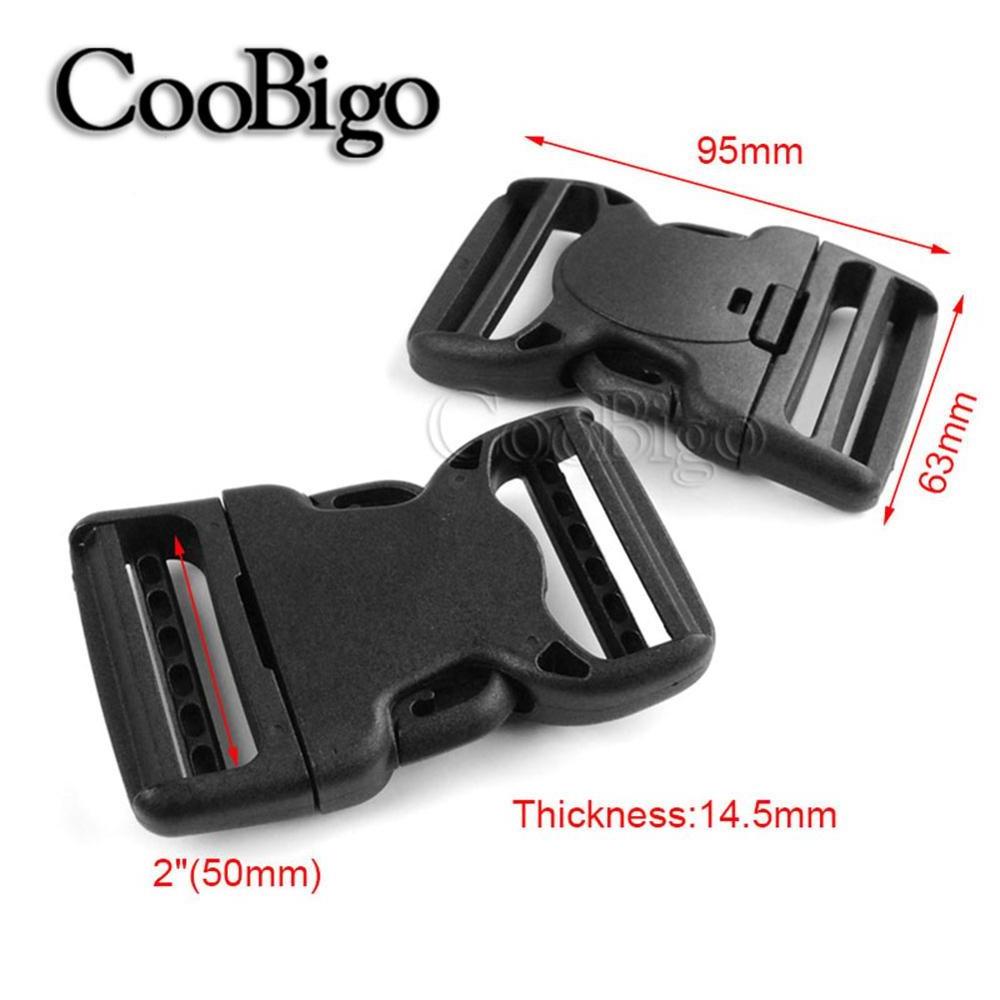 Plastic Side Release Buckle Dual Adjustable Webbing Buckles Outdoor Backpack Strap Dog Collar Belt DIY Accessories 25 32 50mm