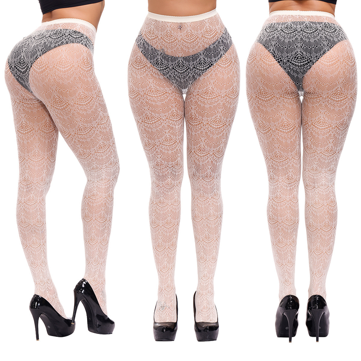 New Designed Mature Women Black Nylon Silk Stockings Coloured Body Stocking Girls Sexy Jacquard Pantyhose