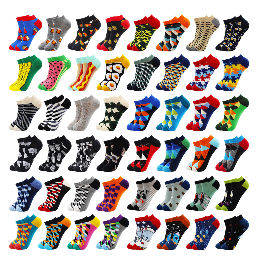 Bulk wholesale kids men cotton branded sports fuzzy novelty designer happy socks wholesale funky colored custom soccer grip sock