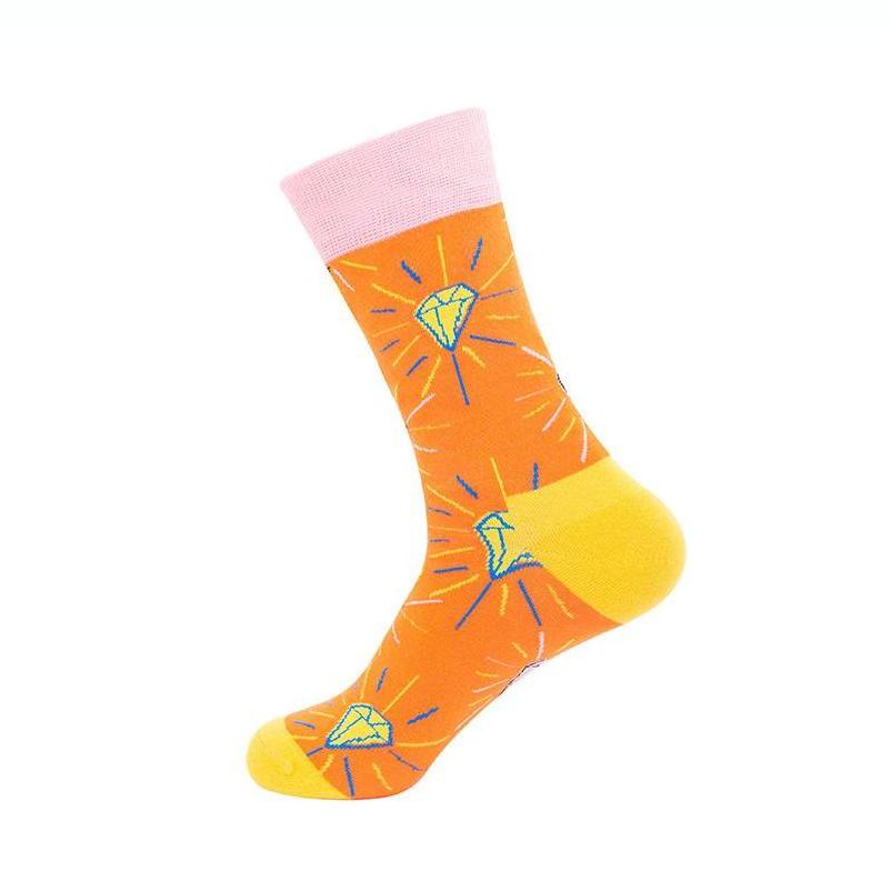 Sock Flame Pattern High Quality Funky Fashion Soccer Cotton White Ankle Basketball Oem/Odm Foot Girls Top Selling socken Socks