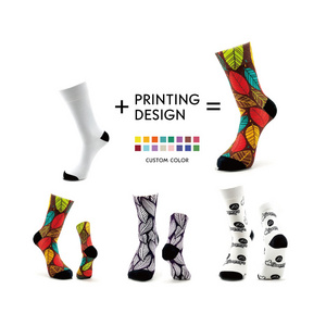 Custom Personalized Plant Weed Cartoon Character Print Socks Dropshipping Seamless 3d Digital Printed Quality Sublimation Socks