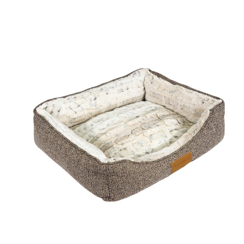 Pet Dog Bed All Seasons Paw Shape Faux Fur Warm Cozy And Comfy Pet Cushion For Puppy Large Dog Bed Design Dog Products