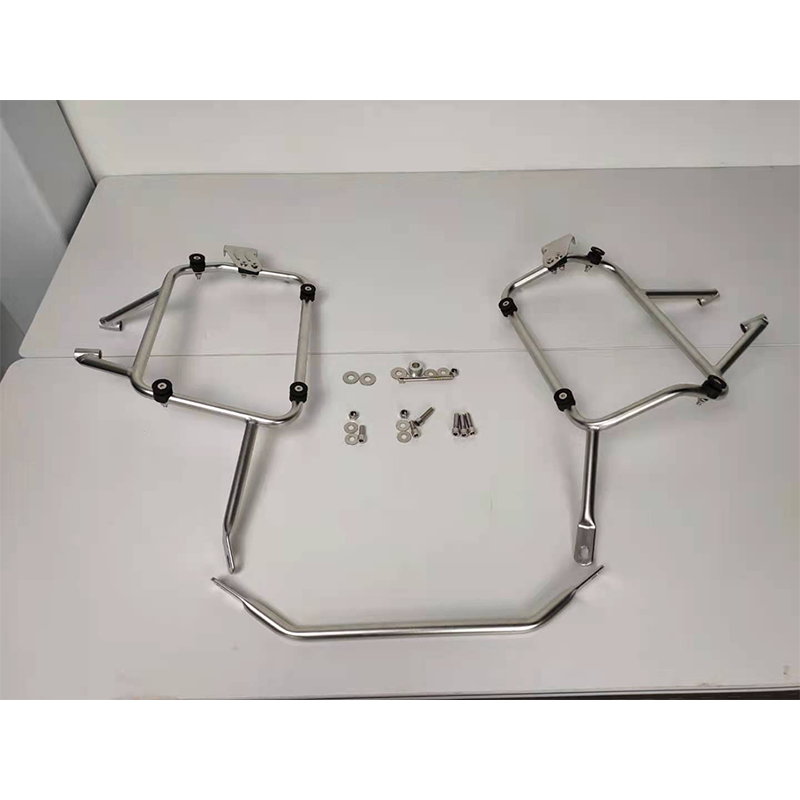 Side Racks For COLOVE KY500X Montana XR5 Macbor XR 500  For Motorcycle Side Boxes Silver Stainless Steel Pannier Racks