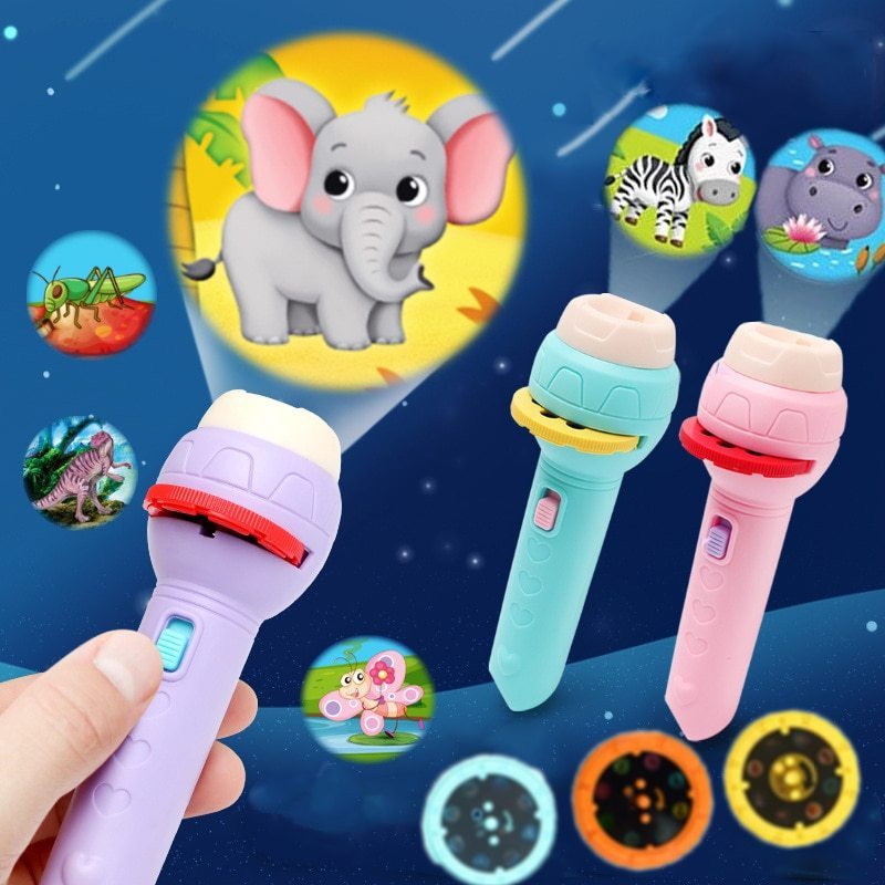 Best Price Baby Sleeping Story Book Flashlight Projector Torch Lamp Toy Light Up Pattern Toys