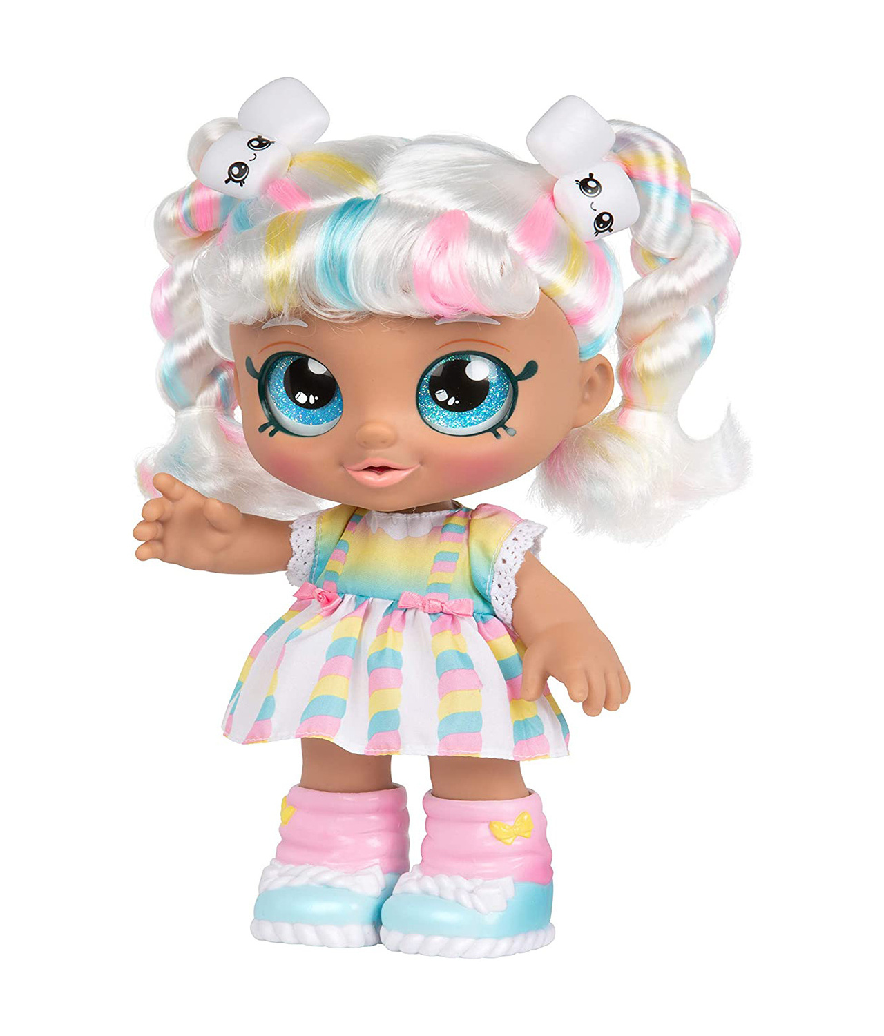 Kindi Kids Snack Pre-School Play Doll Marsha Changeable Clothes and Removable Shoes Fun Imaginative