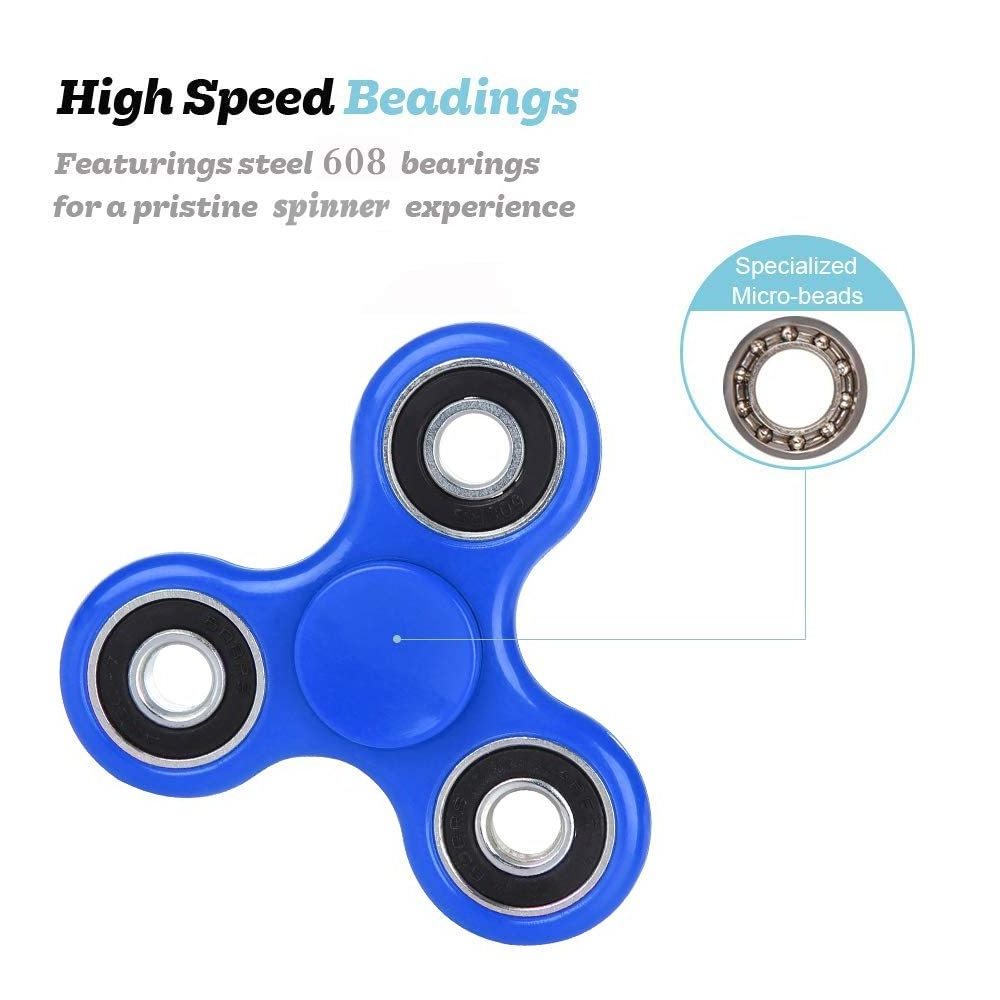 Hot seller 2023 stress relief fidget toy 3 fingers durable stainless steel bearing high speed finger spinner