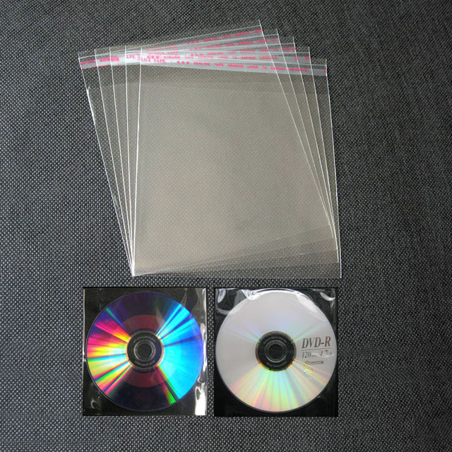 zhejiang DVD CD case OPP bag self adhesive plastic  packing  bag with header