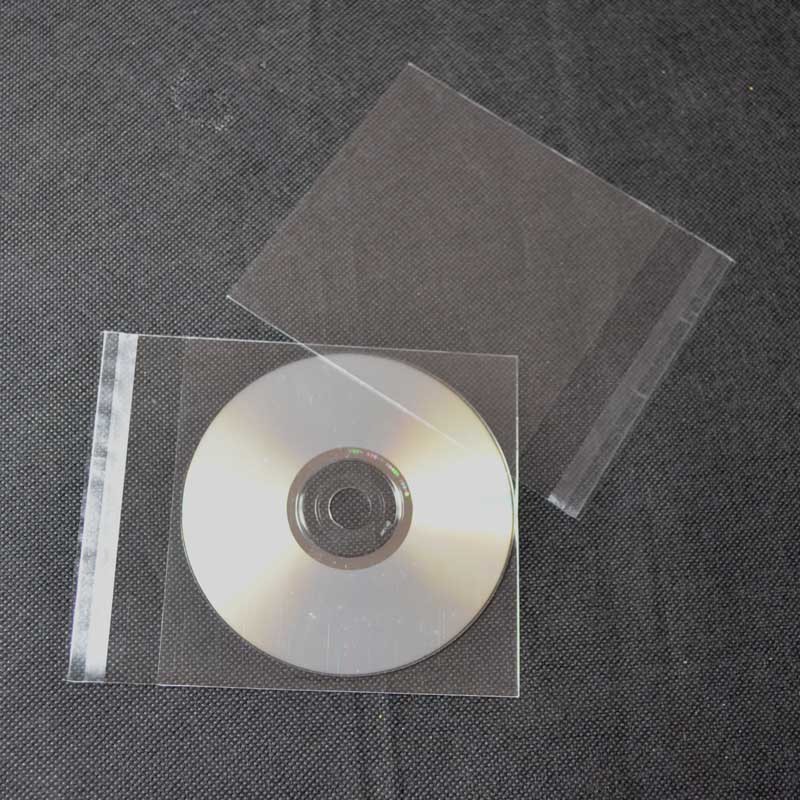 zhejiang DVD CD case OPP bag self adhesive plastic  packing  bag with header