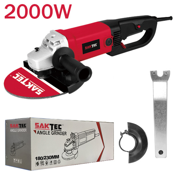 Saktec Factory Directly Sale 220V portable Angle Grinder 115mm 125mm Corded Electric Angle Grinder Machine