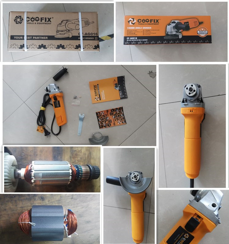 Coofix CF-AG010  4 inch 100mm Portable chainsaw machine mini electric tools wet stone angle grinder