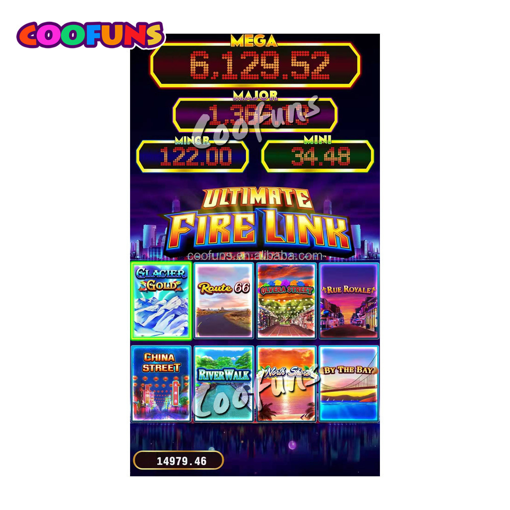 COOFUNS Special Offer Ultimate 8 IN 1 Firelink Multi Vertical Game Board 43'' Gaming Machine for Sale