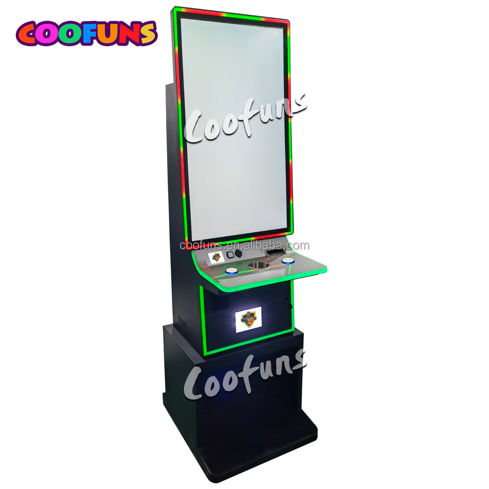 32 inch Game Cabinet Curved / Vertical Touch Monitor Electronic Gaming Equipment Metal Cabinet