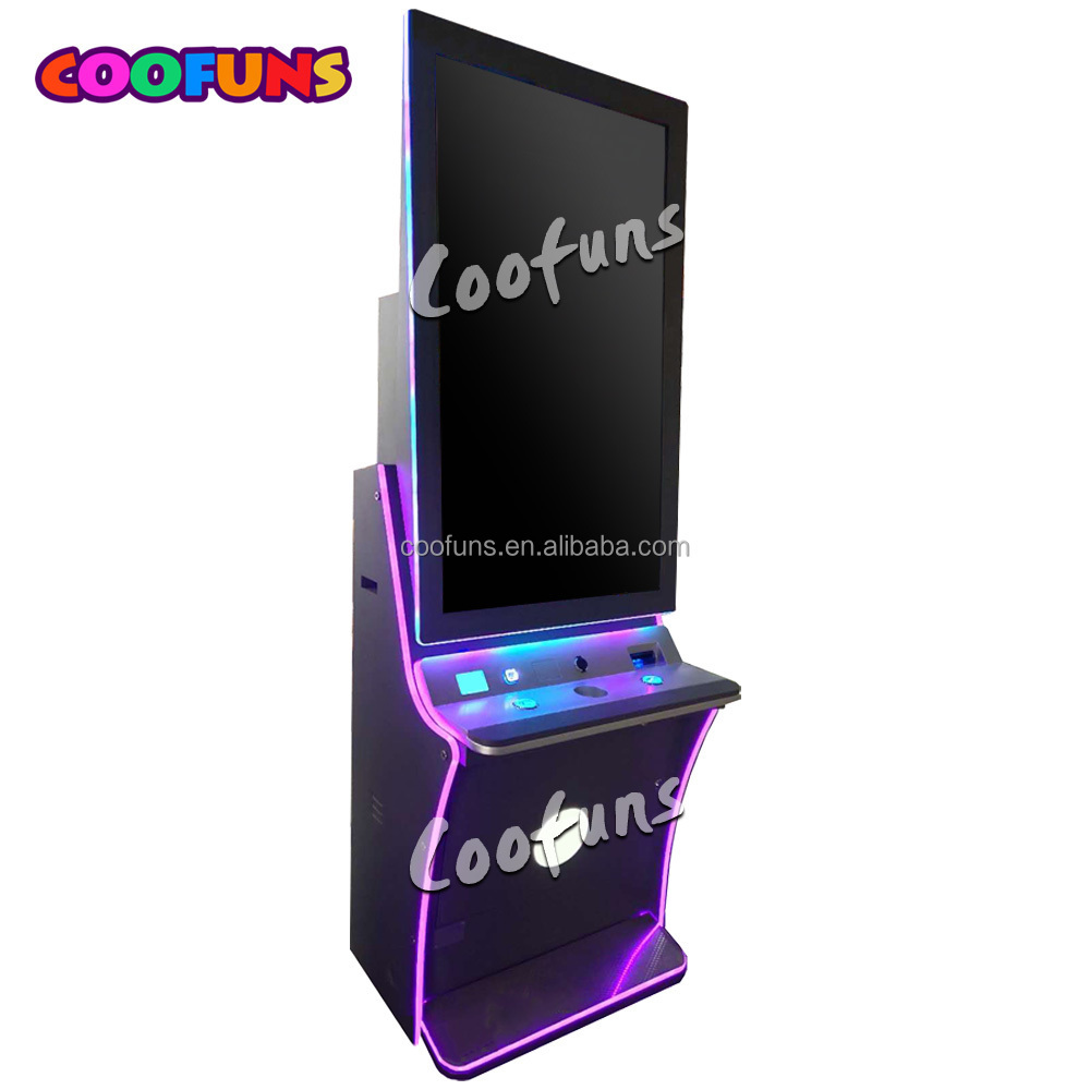 32 inch Game Cabinet Curved / Vertical Touch Monitor Electronic Gaming Equipment Metal Cabinet