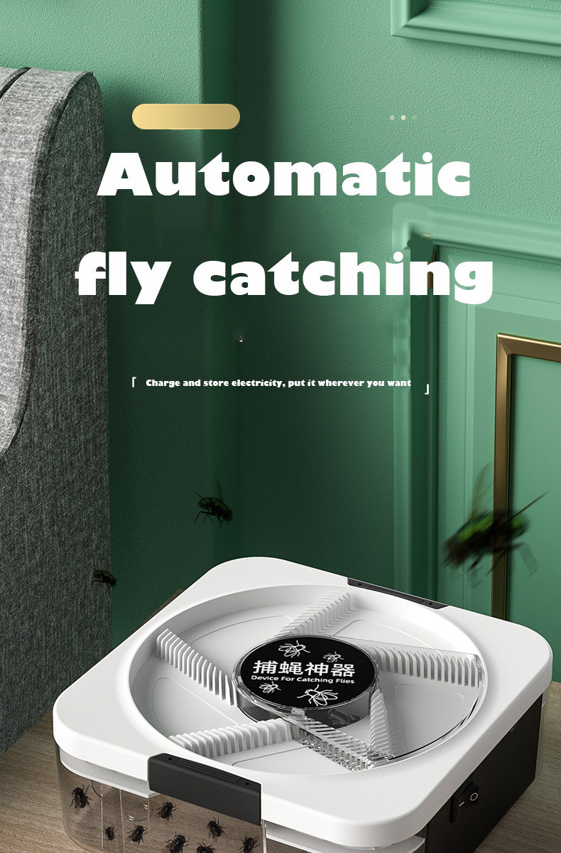 auto fly capturer Electric Fly Trap Flycatcher Pest Insect Catcher Device Flytrap FLY Control Killer