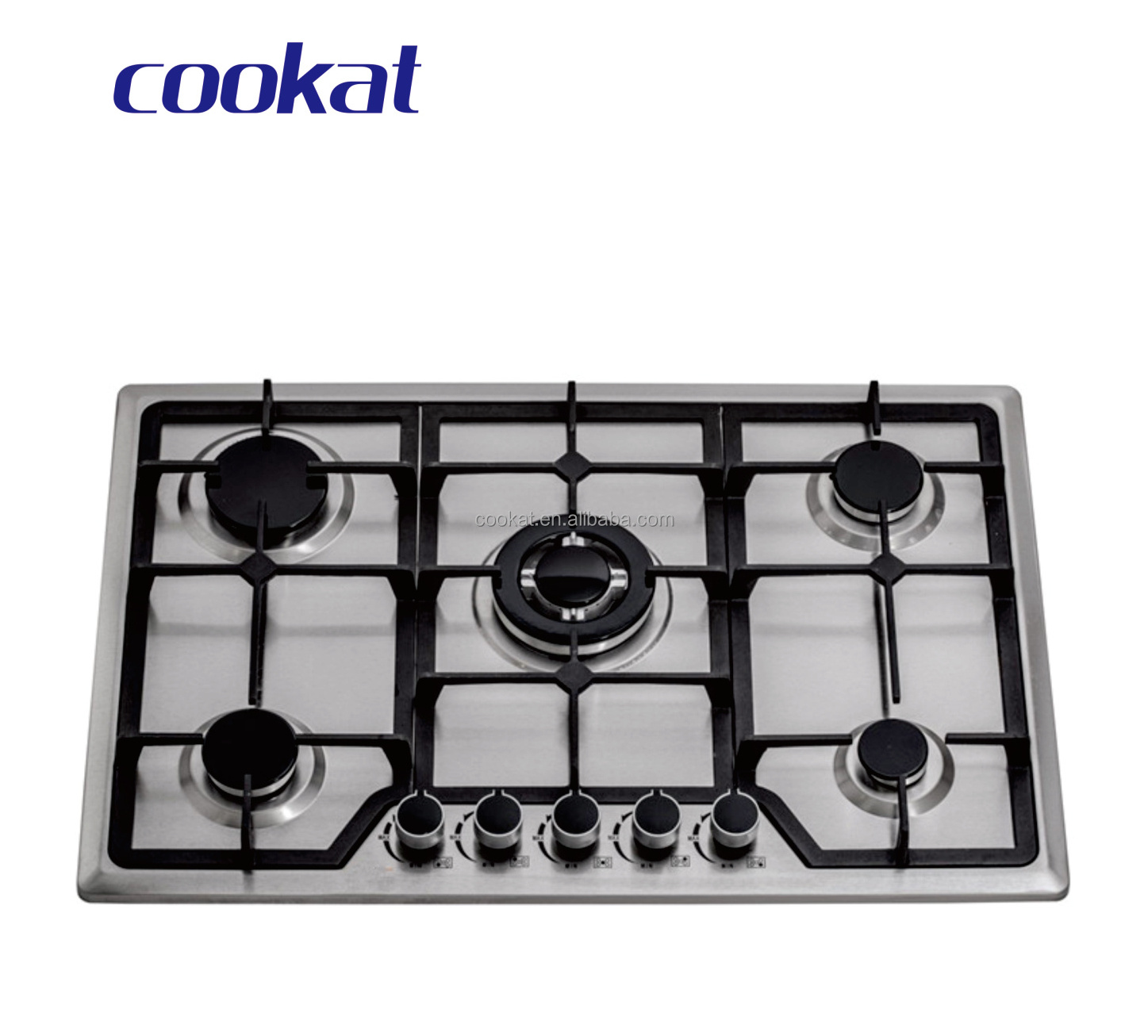 Double Burner Stainless Steel Table Gas Cooker,Gas Stove With Lpg,Ng Or Biogas Available