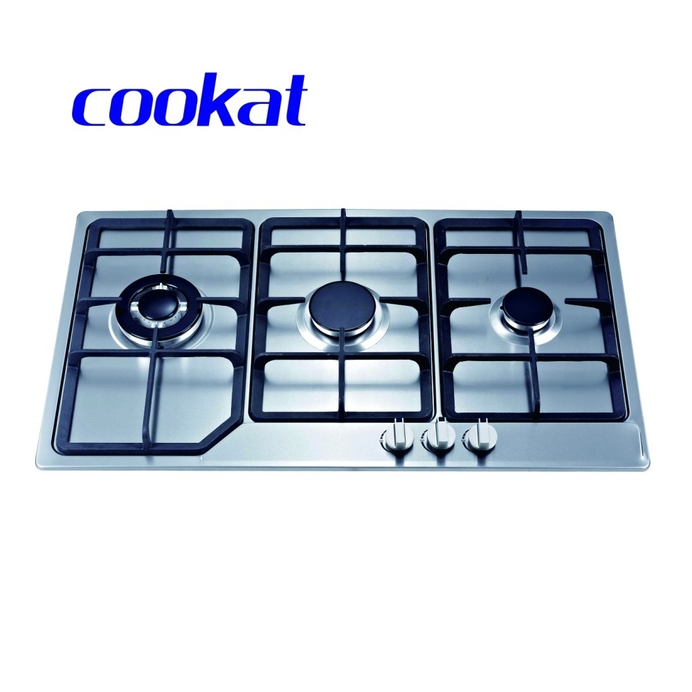 36 inch Gas Cooktop with 5 Power Burners Built-in Gas Stove top of 304 Stainless steel Gas Cooker with Thermocouple Protection