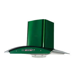 Home appliance factory price cocina Campana extractora 60cm 2 speeds classical typical Range Hood green color 30 Inch Chimney