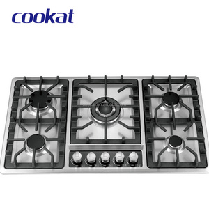 Double Burner Stainless Steel Table Gas Cooker,Gas Stove With Lpg,Ng Or Biogas Available