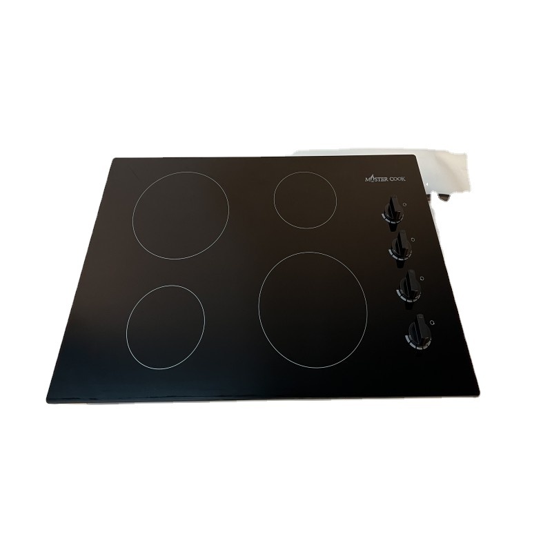 Electric Cooktop 4 Burners Electric Radiant Stove, Drop-in Smoothtop Ceramic Glass, 220V Fits for All Cookware