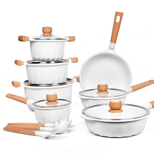 Cooklover  Professional Kitchenware 10Pcs Kitchen Ceramic Pots Mini Soup Pot  Cookware Set With Glass Lid