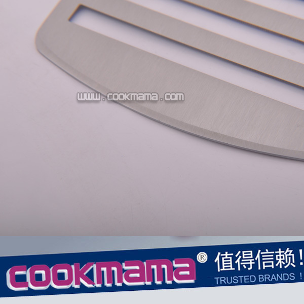 Factory Logo Customization stainless steel barbecue spatula with wood handle