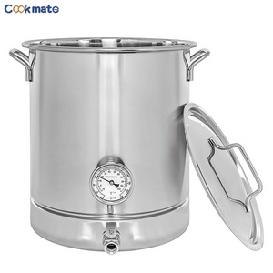 Brew Pot 10 Gallon Stainless Steel Pot - Kettle Brew Kettle 10 Gallon for Beer Brewing