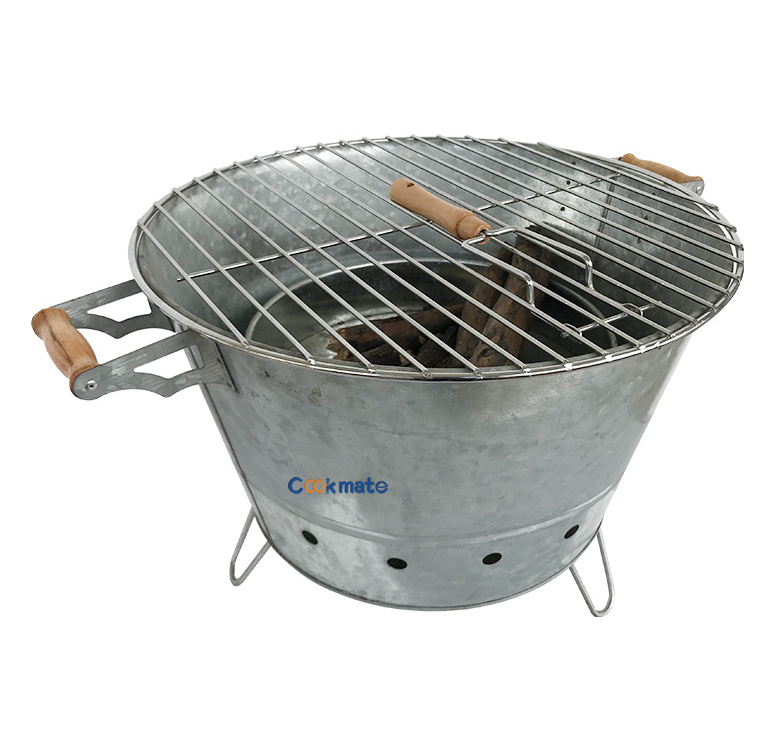 Folding Portable Lightweight Barbecue Grill Tools Fire Pit Grill for Picnics Tailgaiting Camping or Patio