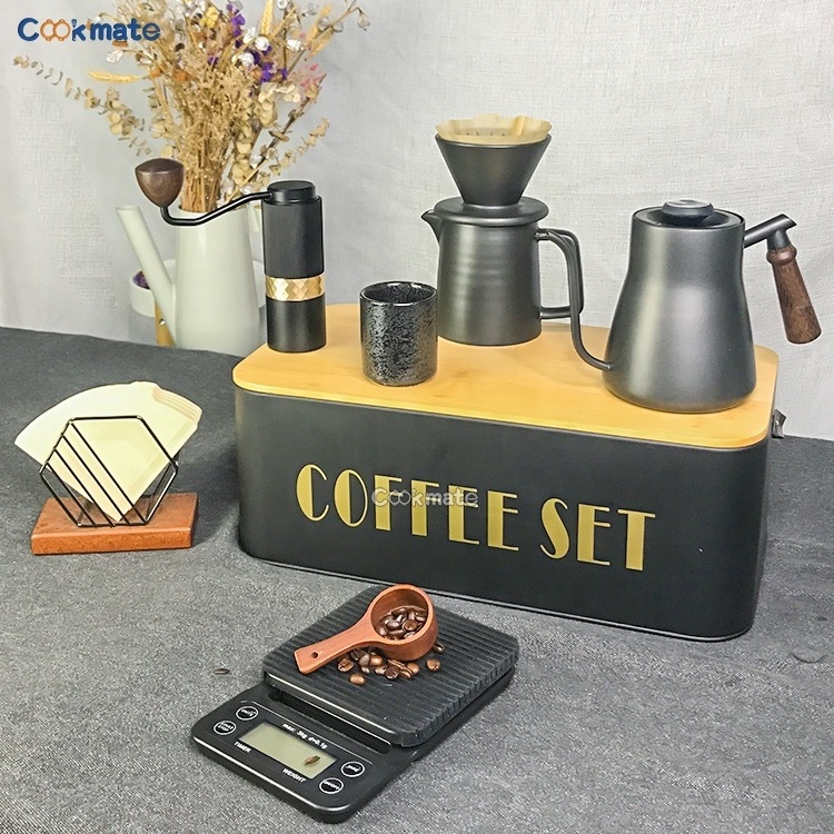 Coffee Maker tools set accessories set kit- Insulated, Stainless Steel Manual Cafe Makers For Home, Camping Travel bag