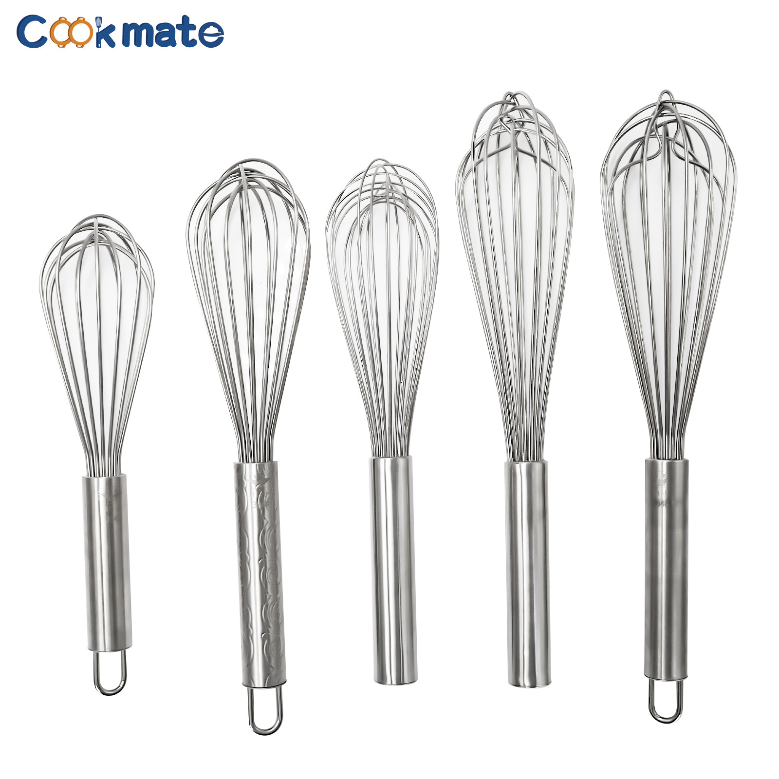 Cookmate 2023 HOT SELL 304 Stainless Steel Kitchen Manual Egg Whisks